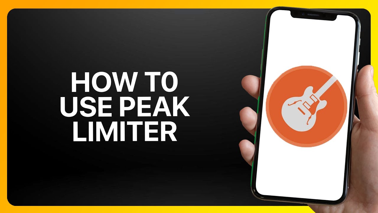 How To Use Peak Limiter In GarageBand Tutorial