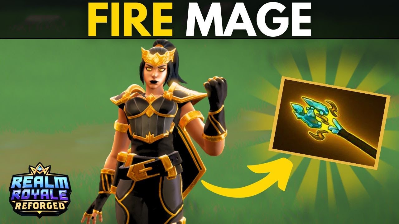 I tried out the FIRE MAGE in Realm Royale Reforged! Solo Victory Gameplay