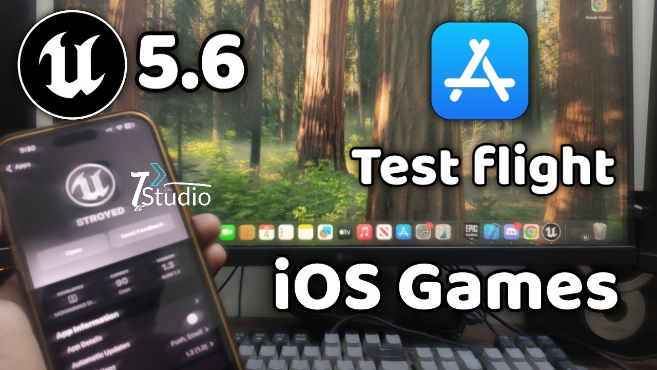 Unreal Engine 5.6 iOS Export Test Flight Run Test | iOS Development Unreal Engine iOS Game #ue5