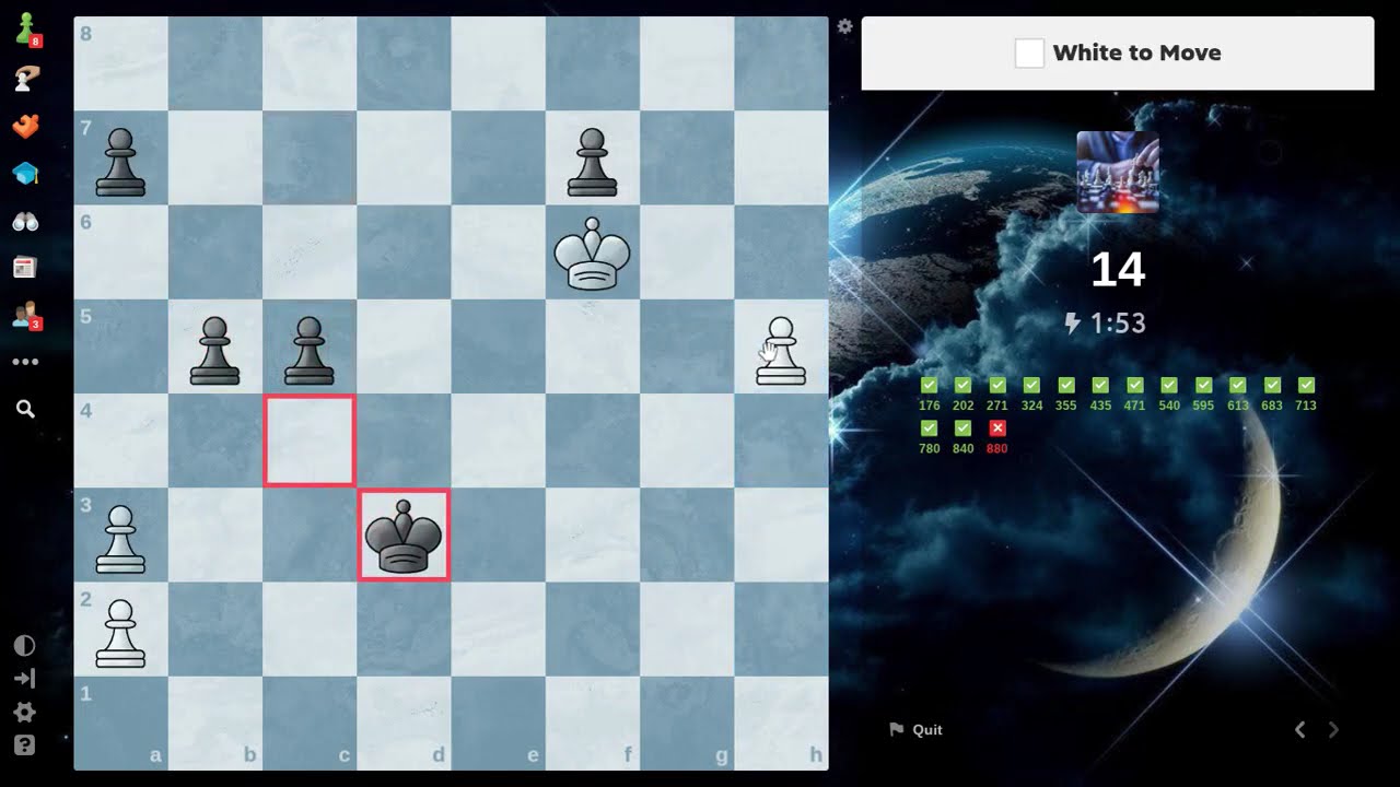 Day 8 of Trying to Beat My 3 Min Puzzle Rush High Score #chess #puzzlerush #3minutes