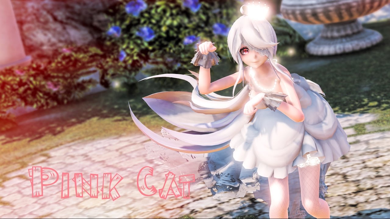 ♤MMD Dance♤ Pink Cat // Haku // Ray-cast Shader // 1080p 60fps