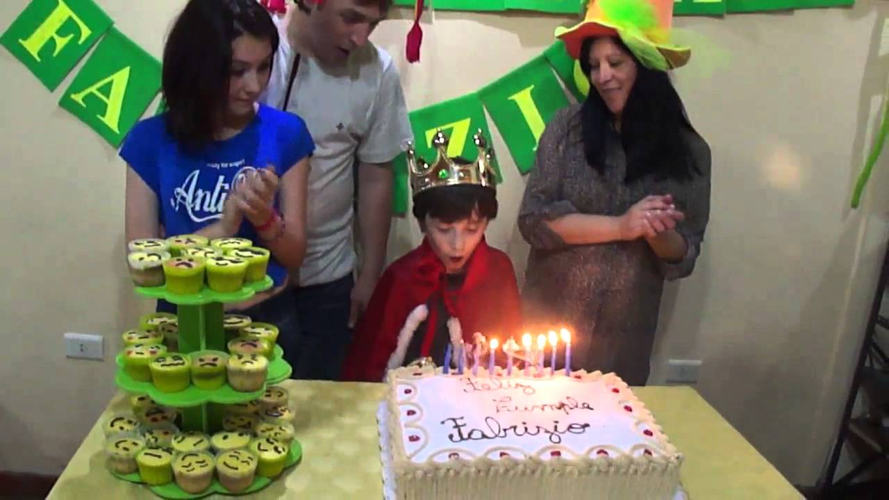 Salón Evaristo´s; Cumple 9 de Fabrizio: Ceremonia de La torta