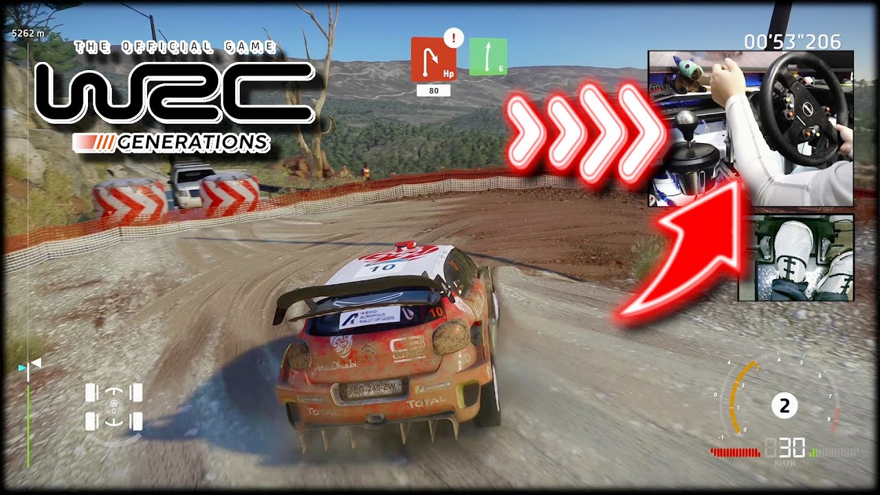 Citroën C3/C4 Rally Greece Loeb Elena / WRC Generations Thrustmaster Wheel + Handbrake + Shifter