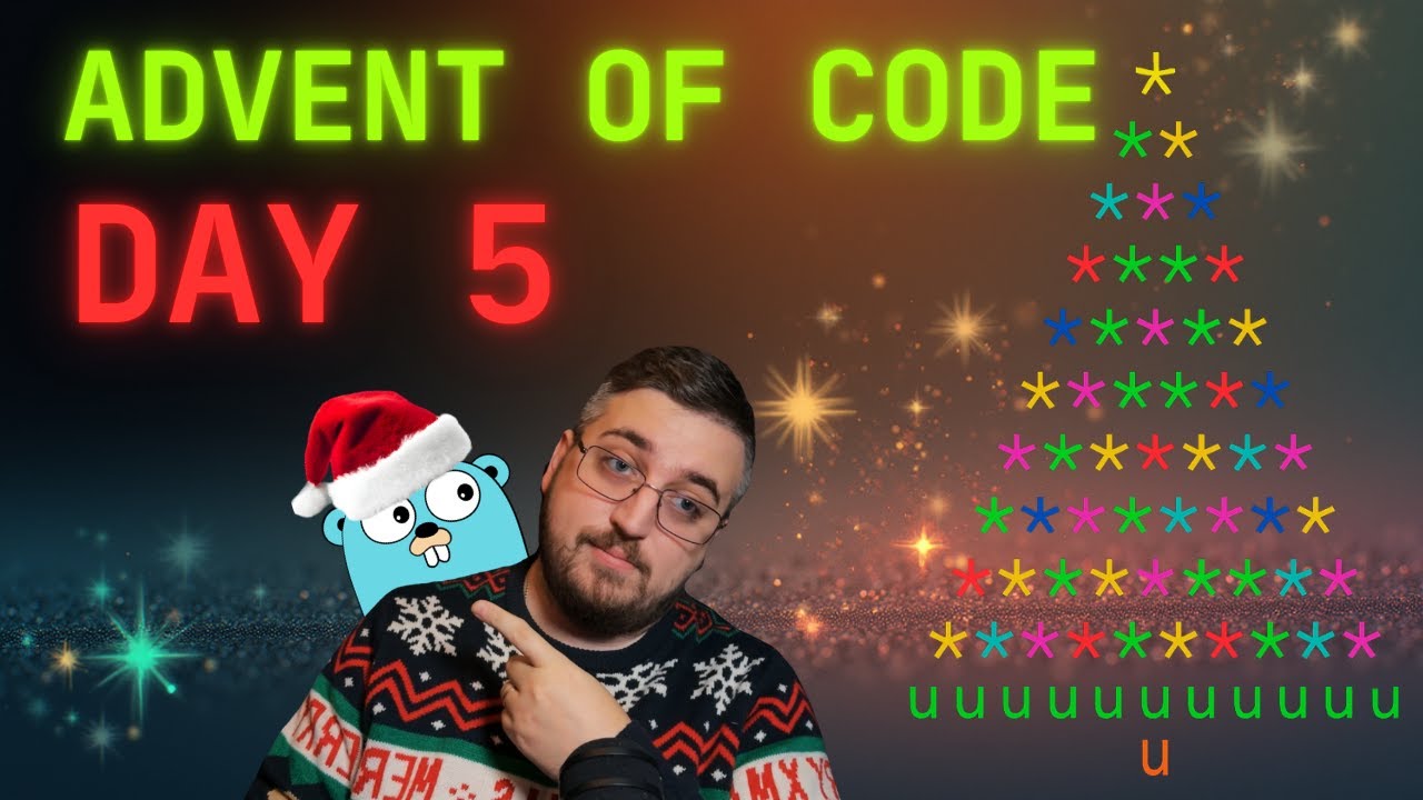 Solving Advent Of Code - Day 5 (Go) 🎄