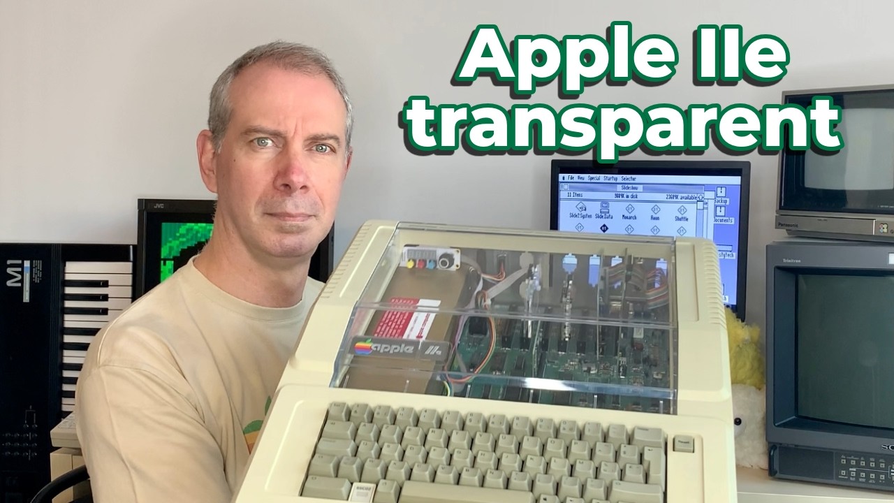 Mon Apple IIe transparent de course 😎