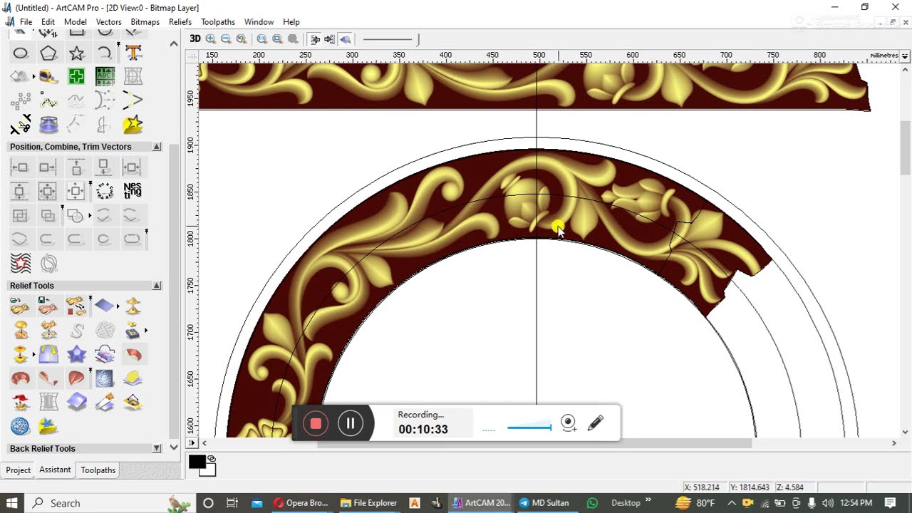 create door frame round 3d
