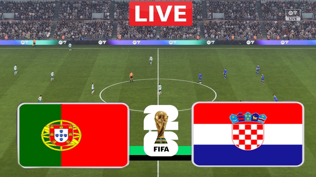 Portugal vs Croatia LIVE | FIFA World Cup 2026 | Full Match Streaming | FC 26 Gameplay Simulation