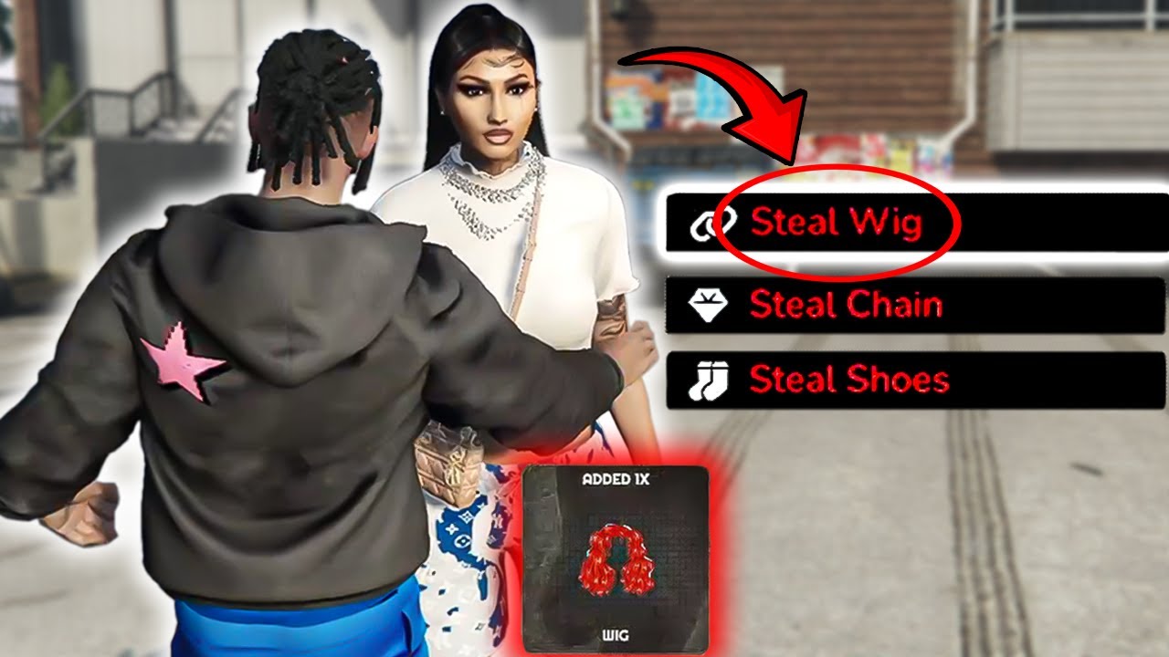 Snatching Wigs from Angry Females (GTA RP TROLLING)