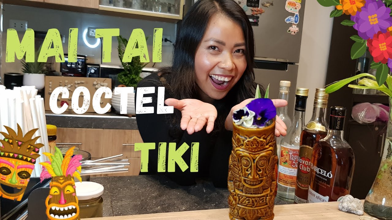 PREPARANDO COCTEL MAI TAI  | COCTELERIA TIKI |   (Receta fácil y tropical) BUENAZO!!🍹😋🌴