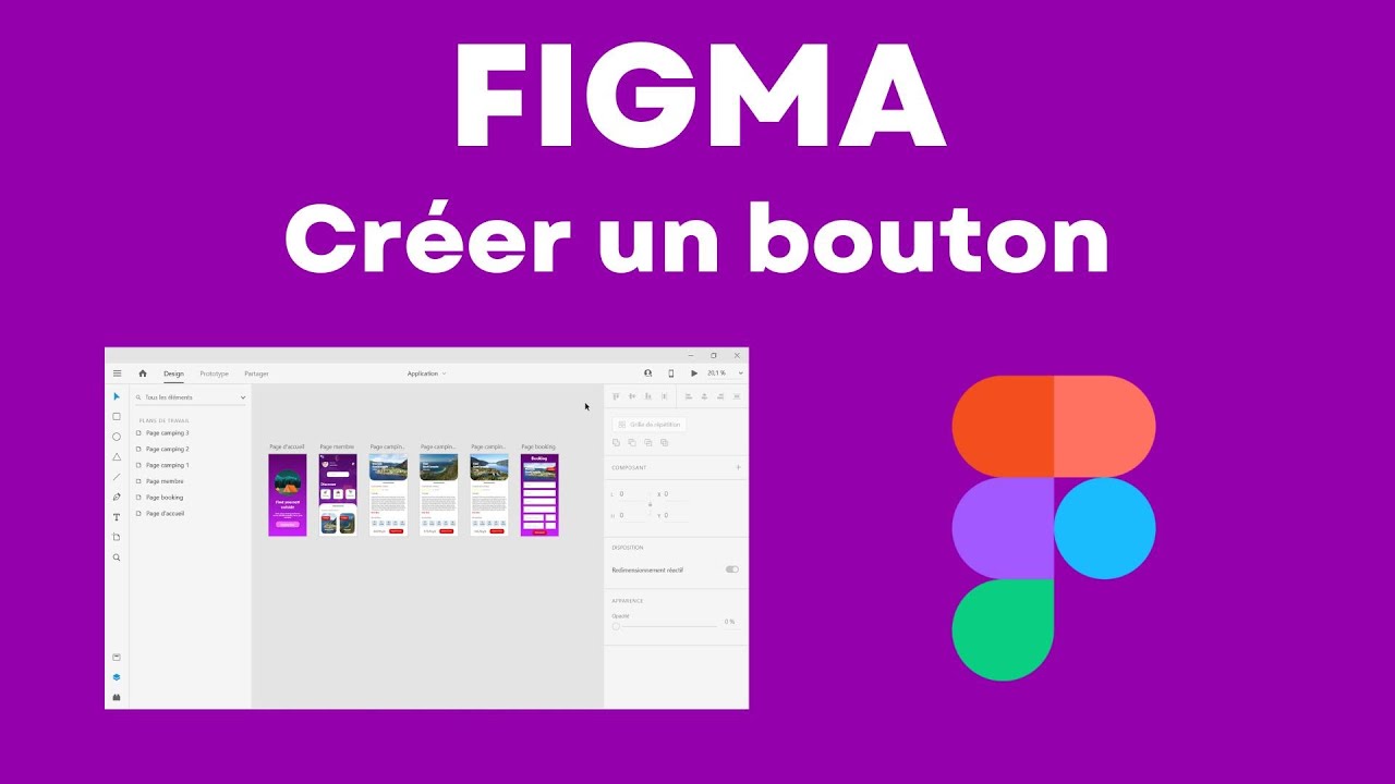Figma créer un bouton