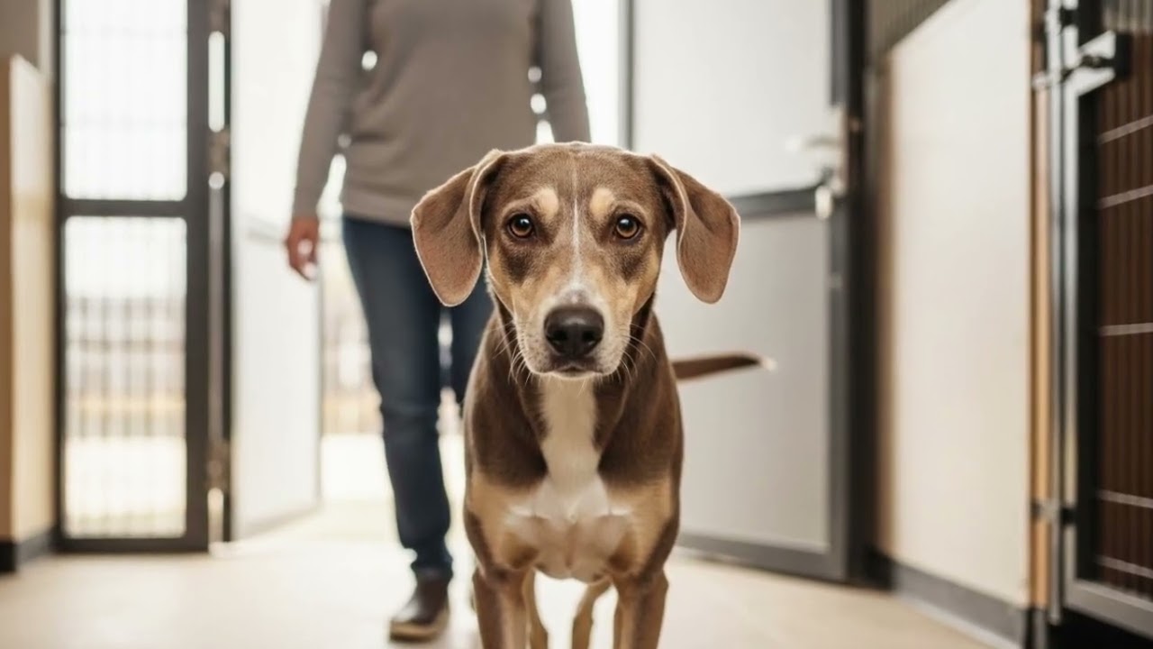 Mientras otros perros intentaban llamar la atención, ese perro solo observaba… y ESTO pasó