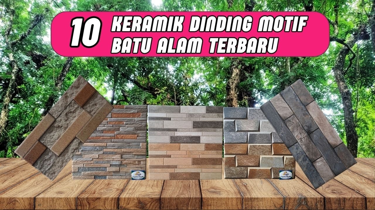 10 Keramik Dinding Motif Batu Alam Tiang Teras Terbaru