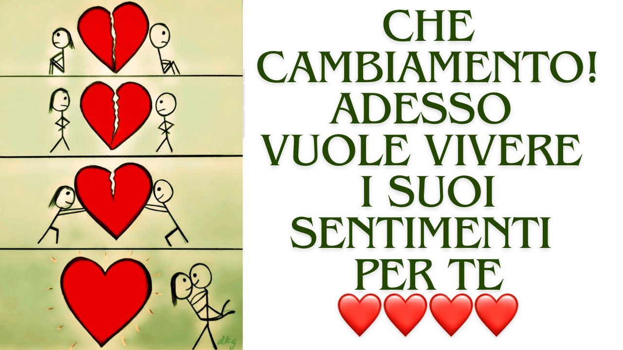 🔮CHE CAMBIAMENTO❗️ADESSO VUOLE VIVERE I SUOI SENTIMENTI PER TE🌺