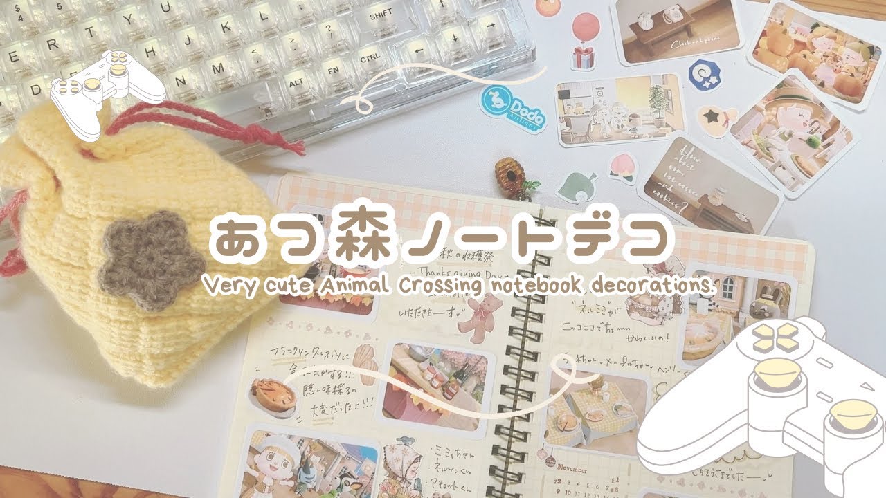 [Animal Crossing] Представляем канцелярские товары и создаём милые блокноты 🎮🍯