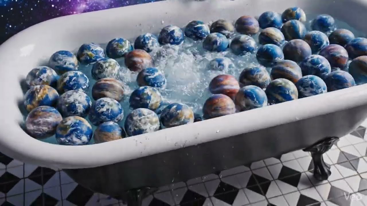 Planet Universe ASMR Bath Bomb Explosion 🛁 | Calming Fizz and Crackle Sounds (4K, No Talking)
