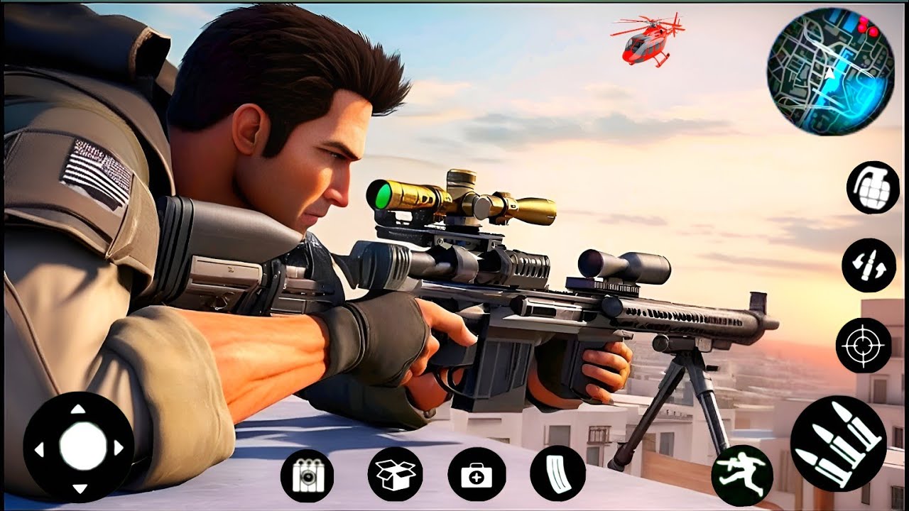 Sniper Shooting Game Offline - FPS Gun Game - Android GamePlay
