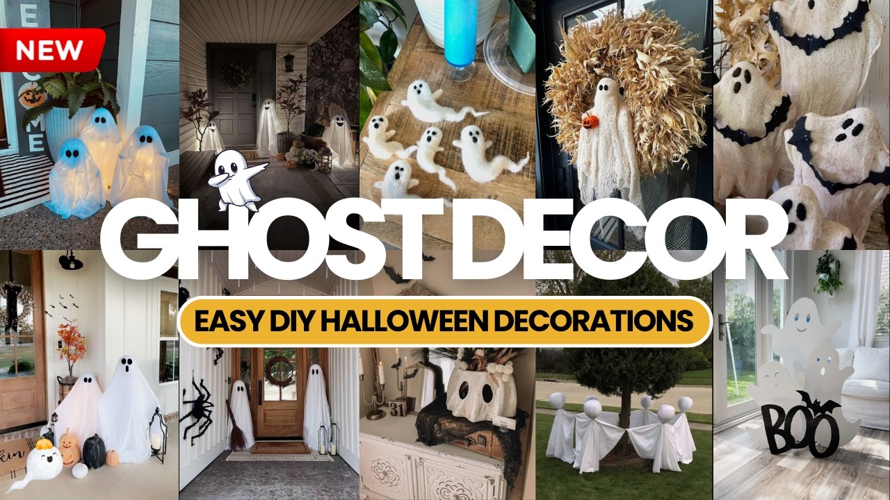 180+ Ghost Decor Ideas 2025: Easy DIY Halloween Decorations That Wow!