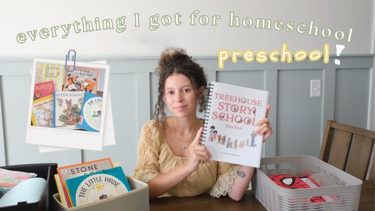everything I got to homeschool my 3 year old // treehouse story school