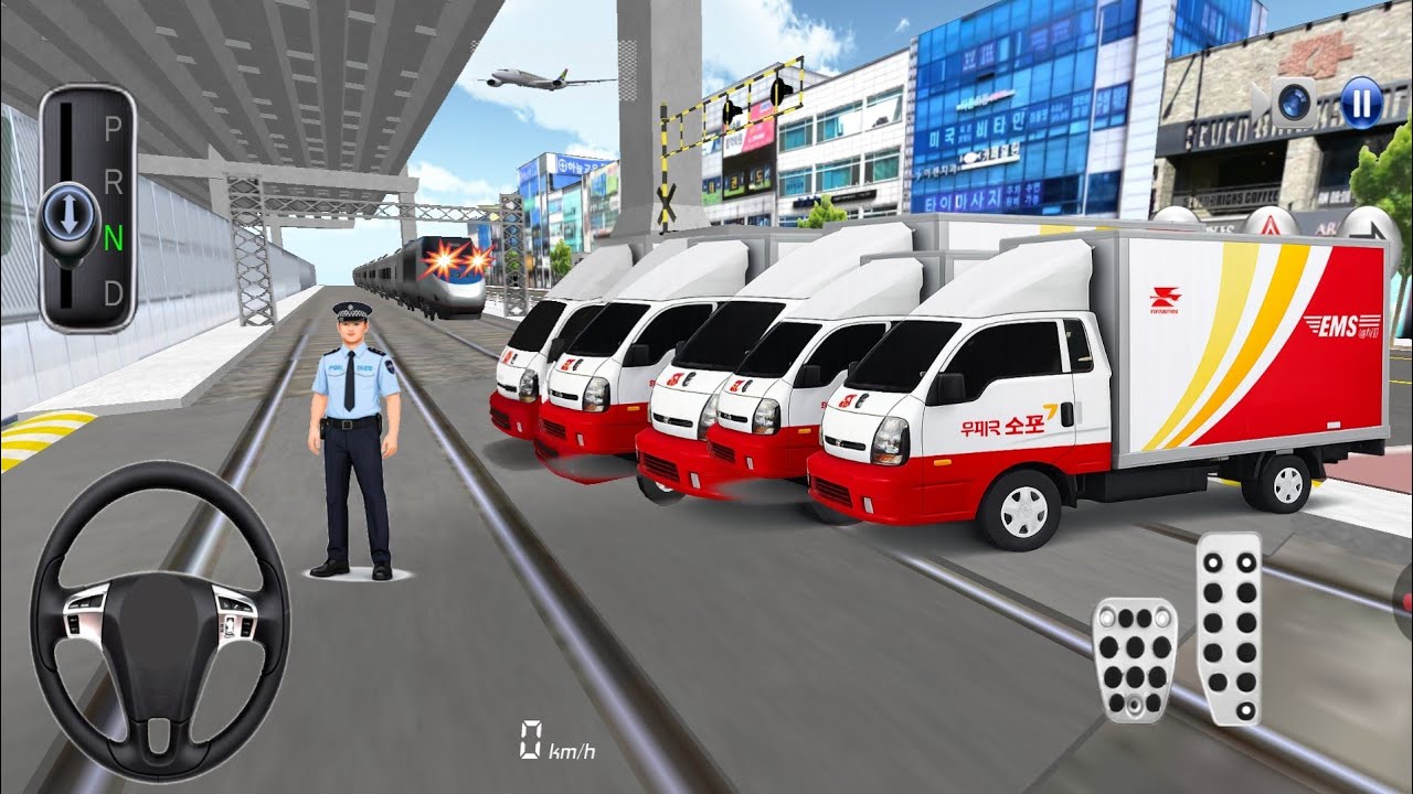 New Kia Cargo Pickup VS Bullet Train Extreme Crash Trest 3D driving Class #game