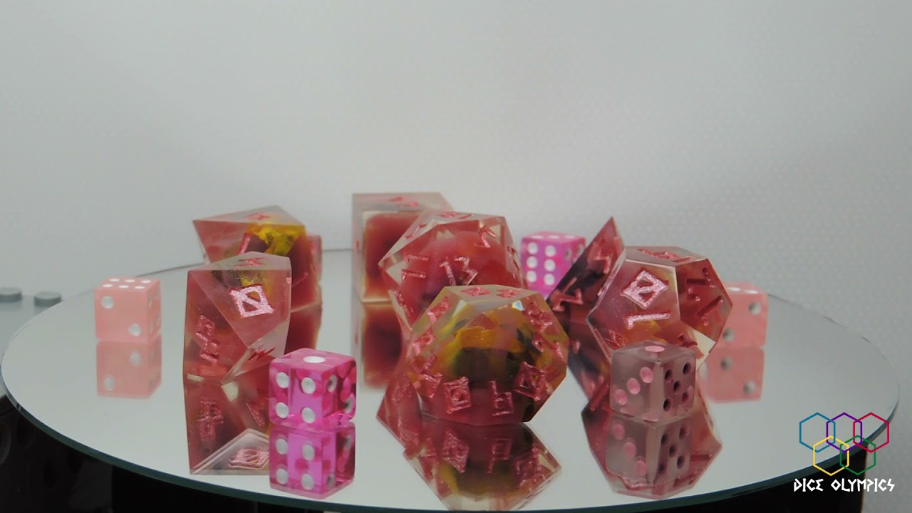 Handmade Resin Dice Presentation Aphrodite Lilly