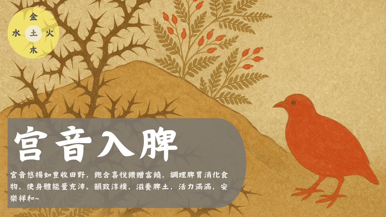 【3小时不断电⚡+无广告💕】  宫音入脾（五音）- 宮音悠揚韻致淳樸滋養脾土，活力滿滿安樂祥和~  Gong tone /脾に入る/Calming /Healing /Mindfulness