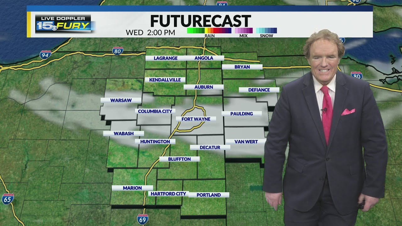 Falling temperatures through late afternoon