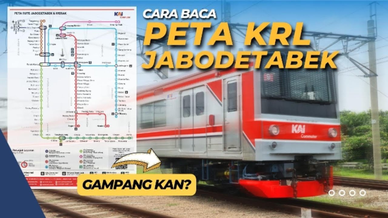 CARA BACA PETA KRL DAN KERETA DI JABODETABEK