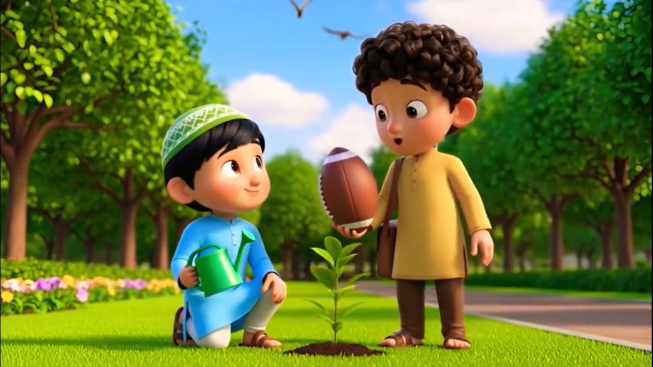 🌳“एक छोटे पौधे की बड़ी कहानी बच्चे ने बचाया पेड़””🏡 #KidsMoralStory#PlantATree#KidsAnimation