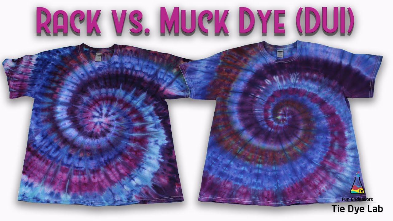 Tie Dye Designs :  Comparison - Muck vs. Rack Ice Dyeing (DUI)