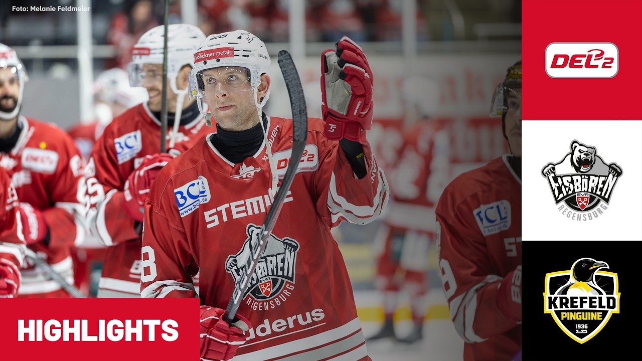 DEL2: Eisb&auml;ren Regensburg vs Krefeld Pinguine | Highlights
