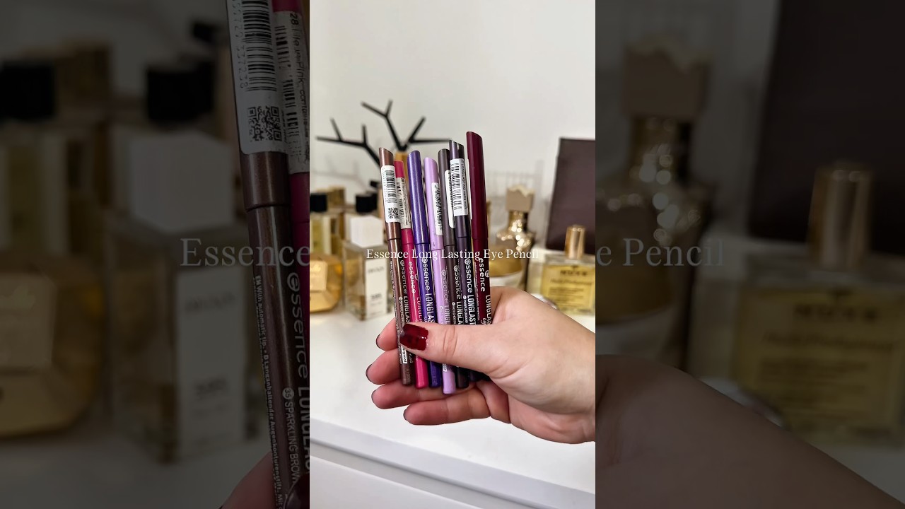 Essence Long Lasting Eye Pencils ✨#affordable #drugstoremakeup #makeupreview #essencemakeup