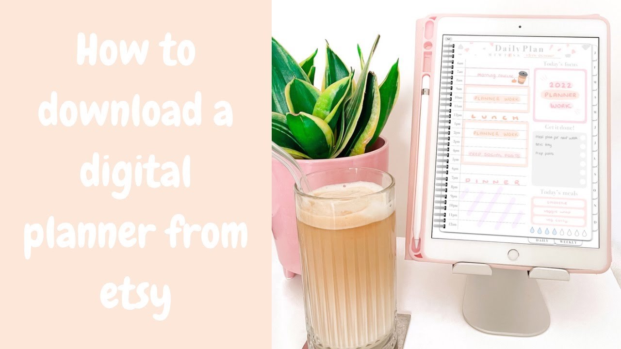 How to download a digital planner from Etsy & open in the Goodnotes app