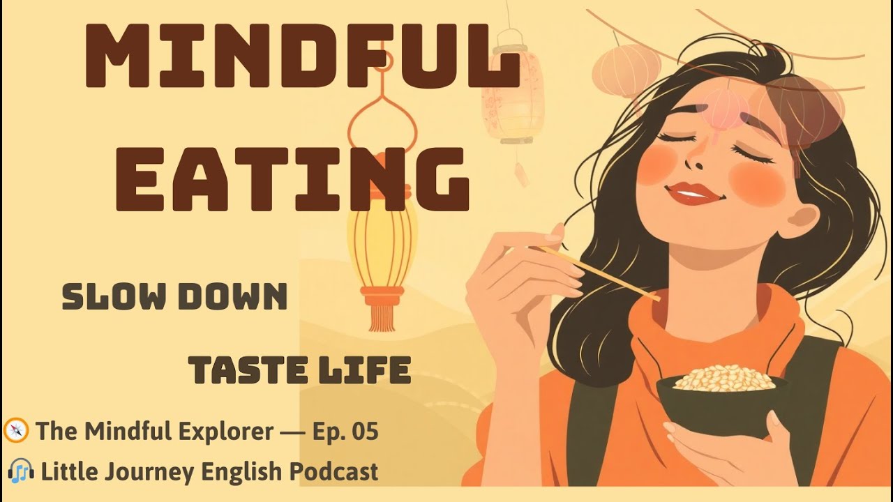 Mindful Eating: Slow Down, Taste Life 🍲 l English Podcast | Little Journey English