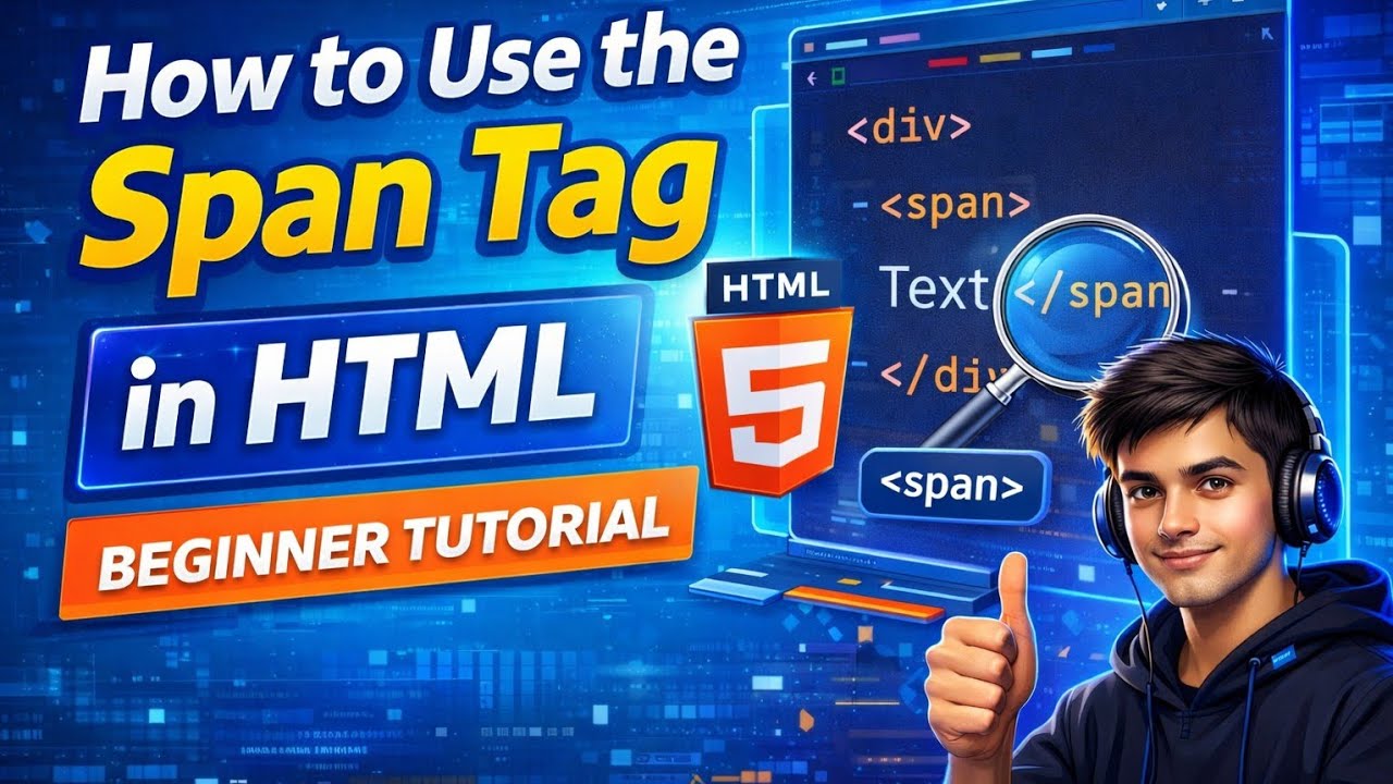 How to Use the Span Tag in HTML | Beginner Tutorial