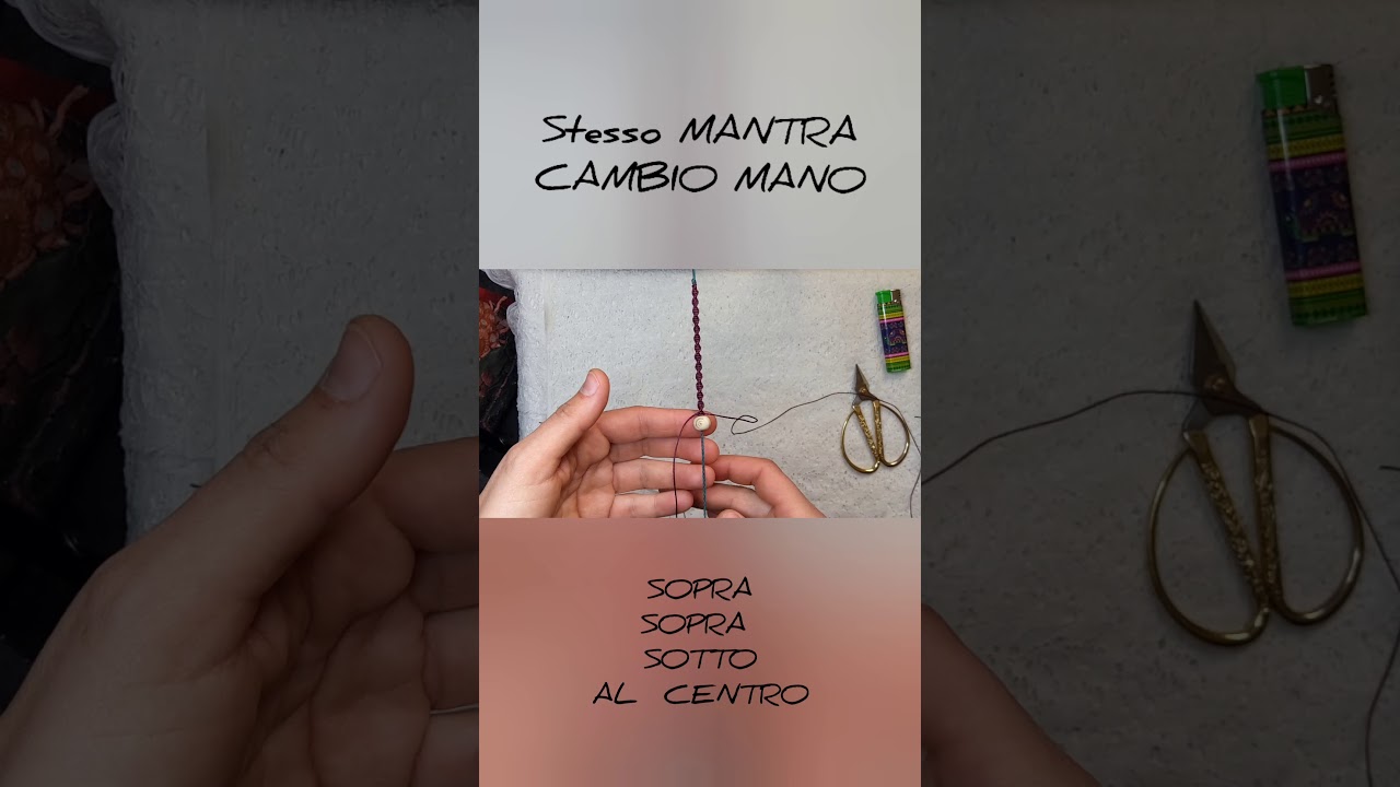 TUTORIAL MACRAME nodo spirale . italiano . bracciali
