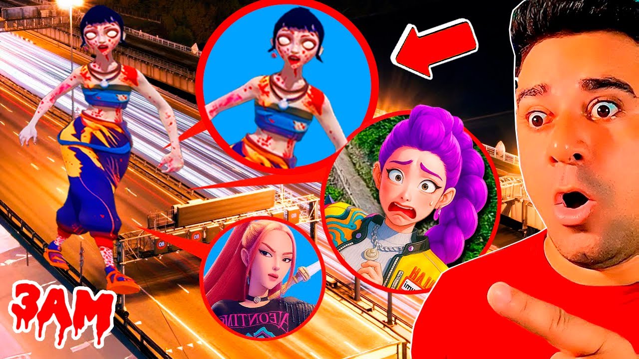 ENCONTREI a ZOEY ZOMBIE e a RUMI DO GUERREIRAS DO KPOP VIRANDO ZOMBIE Com O MEU DRONE NA VIDA REAL!