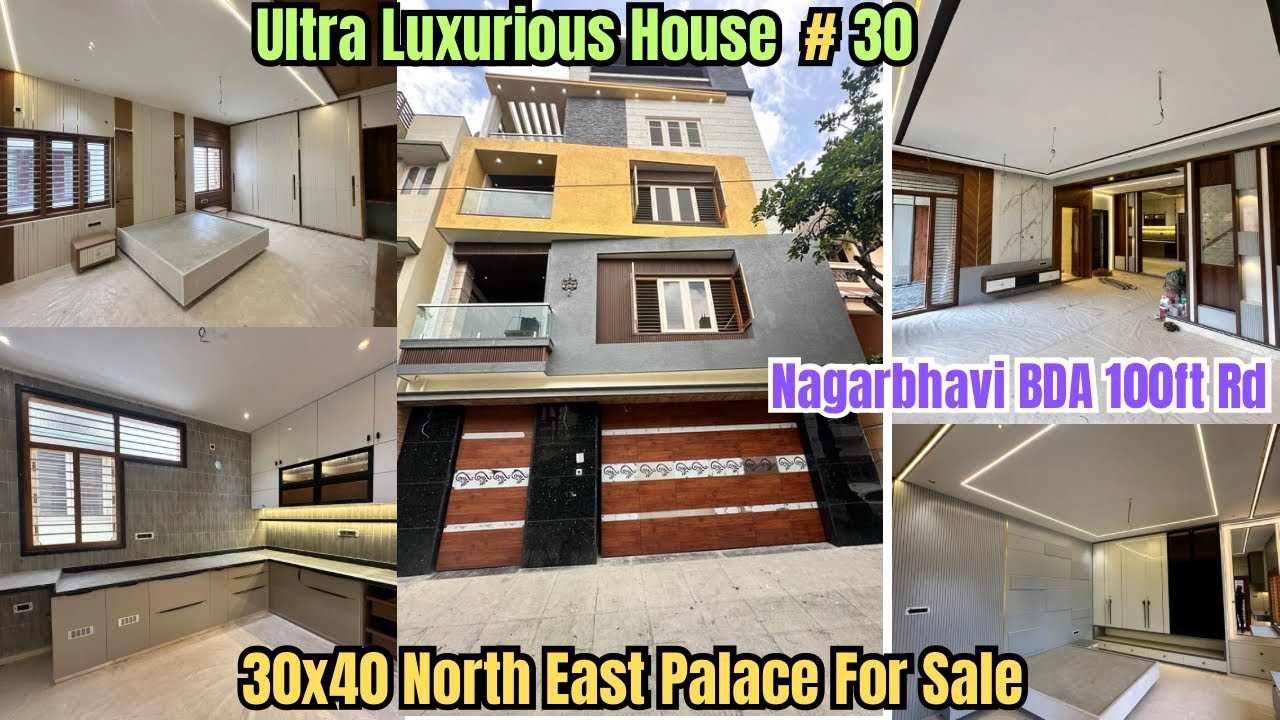 #175 #Ultra Luxuries Architect Design 30x40 Duplex House In Nagarbhavi BDA #houseforsaleinbangalore