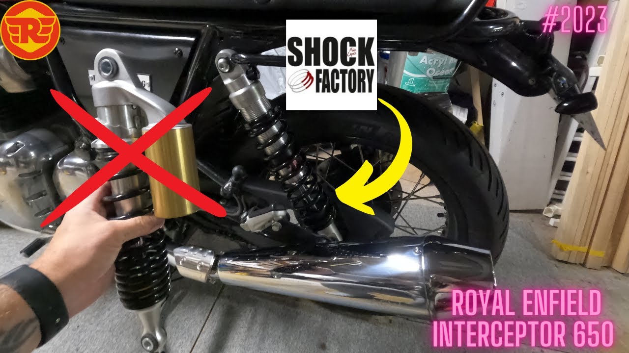 🚨INSTALLATION DES AMORTISSEURS SHOCK FACTORY /SUR MON INTERCEPTOR 650 ROYAL ENFIELD