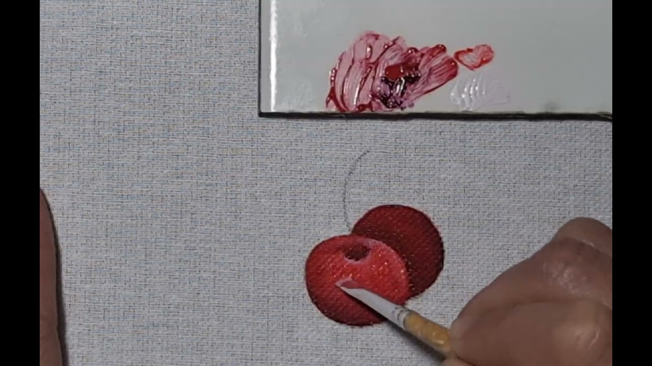 Pintando cerejas # Dicas # pintura em tecido 