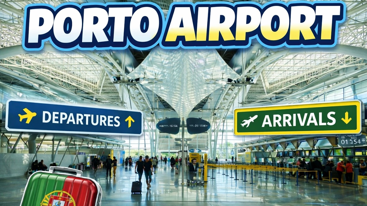 Porto Airport Walking Tour | Virtual Tour in 4K