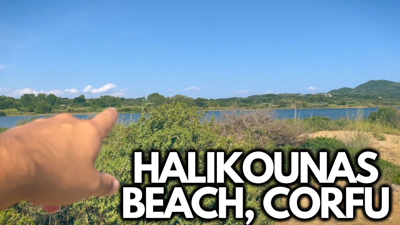 HALIKOUNAS BEACH CORFU 🏝 (SECLUDED WILD BEACH)