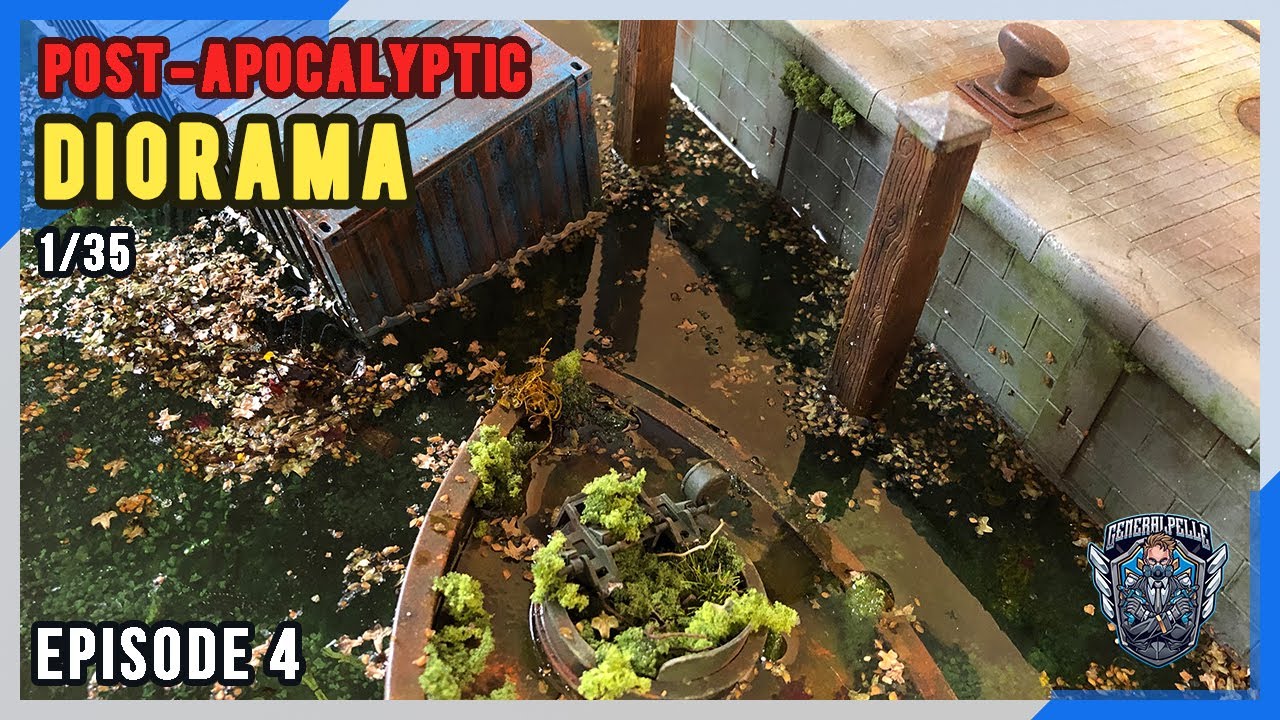 Modeling the Apocalypse: Crafting Convincing Post-Apocalyptic Dioramas - River (Epoxy Resin) [EP4]