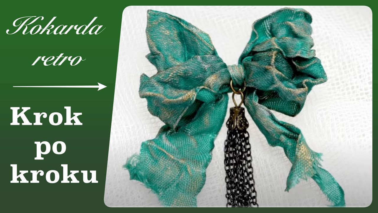 Retro kokarda - czyli jak ugotować kokardę na twardo - tutorial / Vintage bow DIY