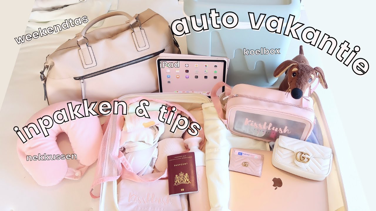 Inpakken voor AUTO vakantie & tips voor onderweg | Julia Verbij