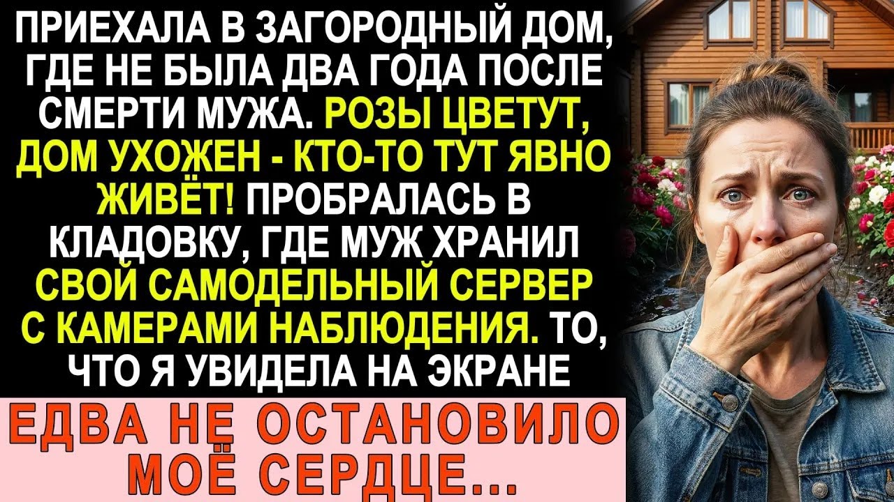 Вернулась на дачу умершего мужа — а там кто то живёт! На камерах увидела страшное