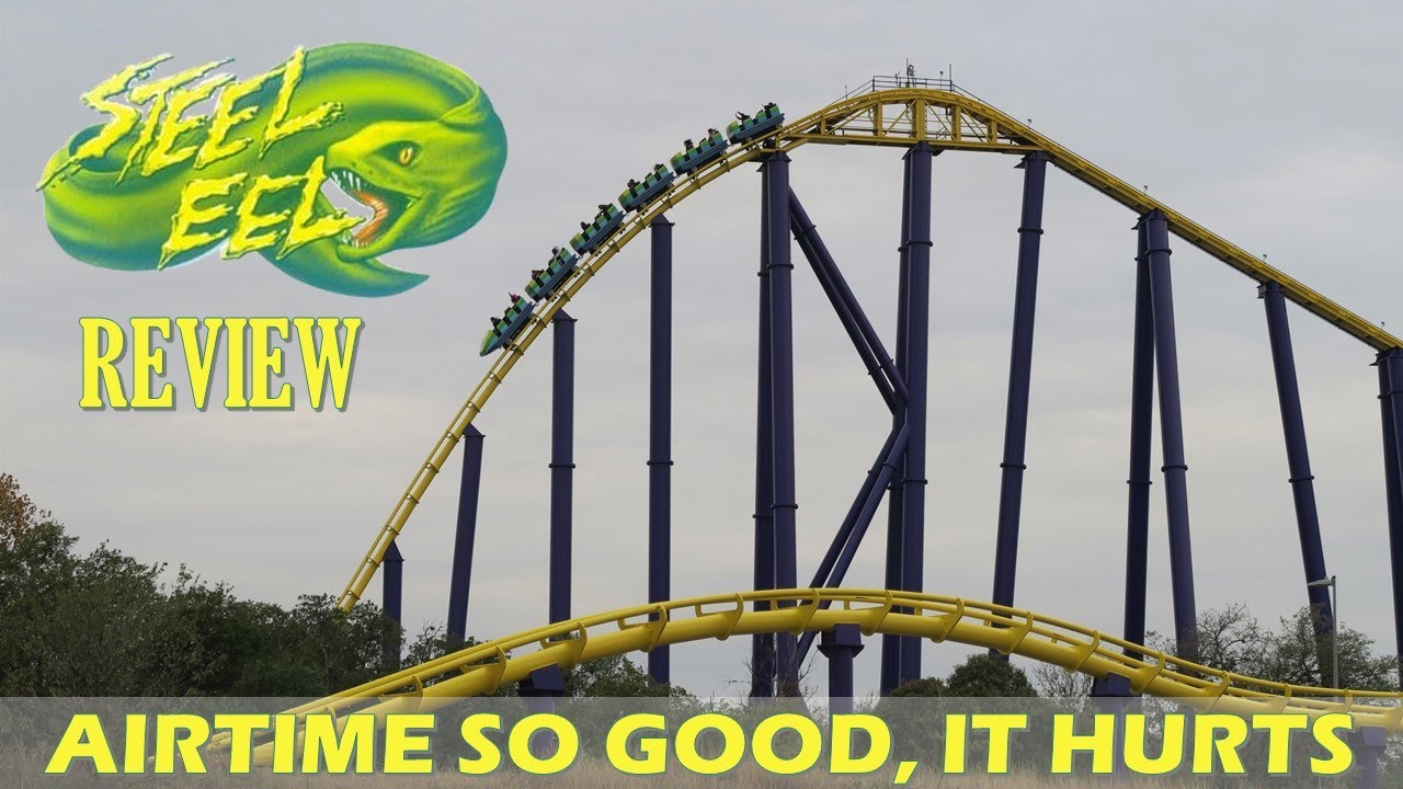 Steel Eel Review, SeaWorld San Antonio Morgan Mega Coaster | Airtime So Good, It Hurts!
