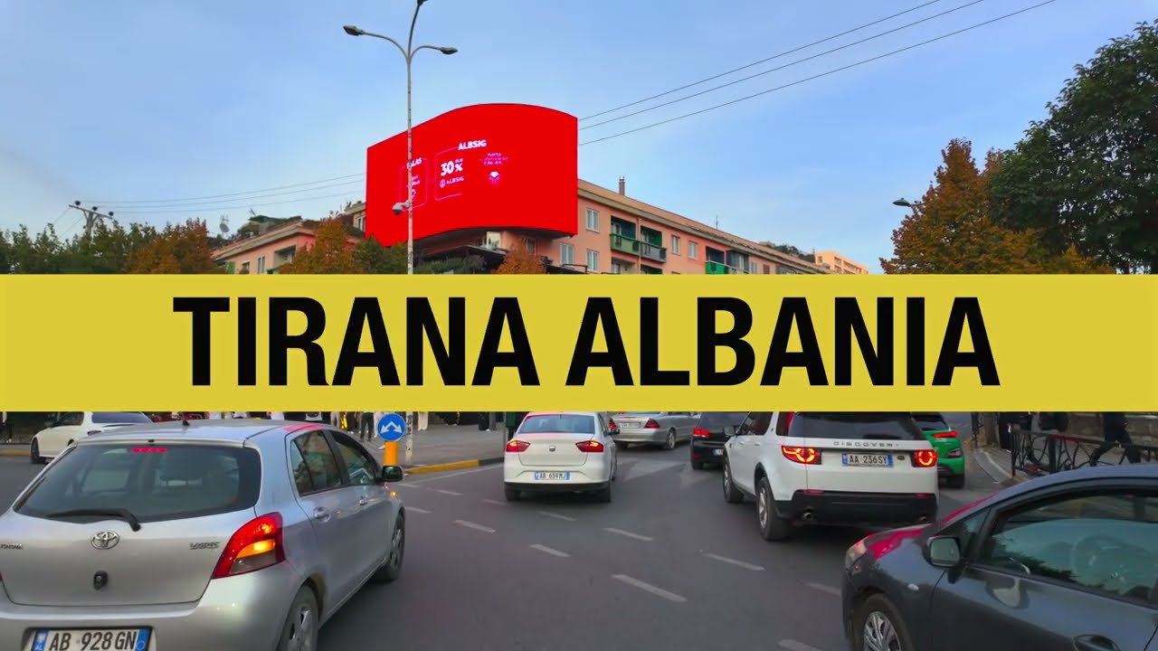 TIRANA ALBANIA, FULL TOUR AT NIGHT 107 MINUTES, OCTOBER 2025