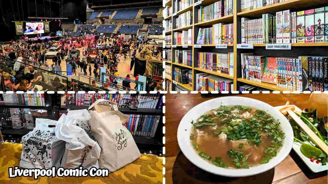liverpool comic con vlog - manga shopping + haul ₊˚⊹♡