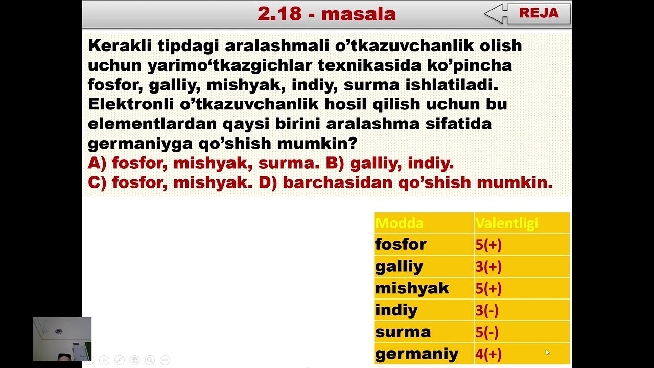 38  Yarim o'tkazgichlar 2025 26 masala