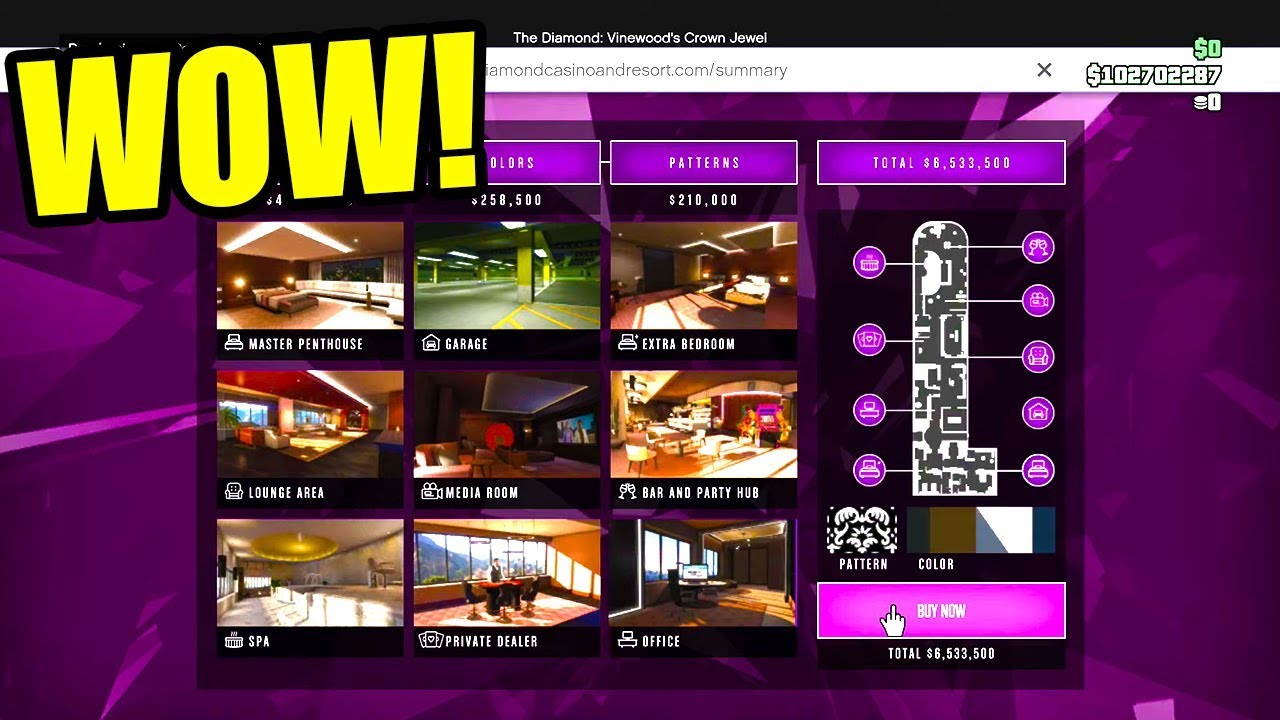The New HIGH ROLLER PENTHOUSE IS INCREDIBLE! GTA Online Casino DLC Update! (GTA Casino DLC)